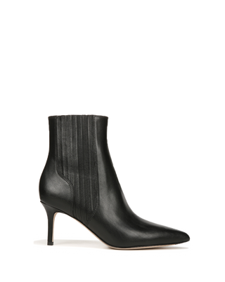 Lisa Leather Mid-Heel Bootie