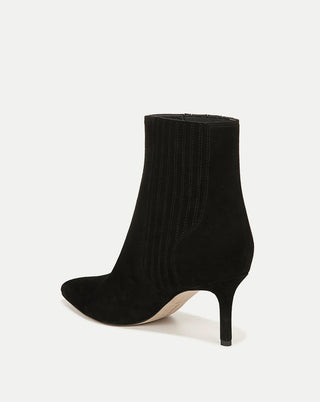 Lisa Suede Mid-Heel Bootie